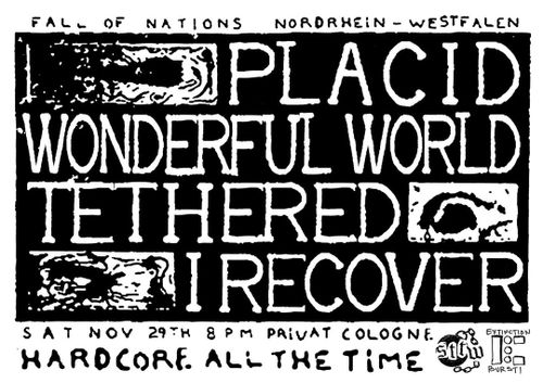 I Recocer - Record Release Show (w/ Placid, Tethered, Wonderful World)